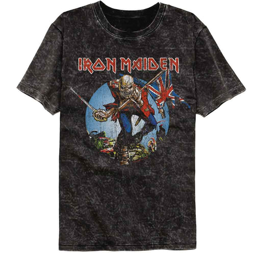 Iron Maiden Mineral Wash T-Shirt - The Trooper