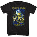 Black Iron Maiden t-shirt featuring Iron Maiden Live After Death 1985 album design