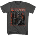 Smoke gray Iron Maiden t-shirt featuring Iron Maiden Senjutsu 2021 album design