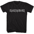 Black Iron Maiden t-shirt featuring Iron Maiden Line Logo design