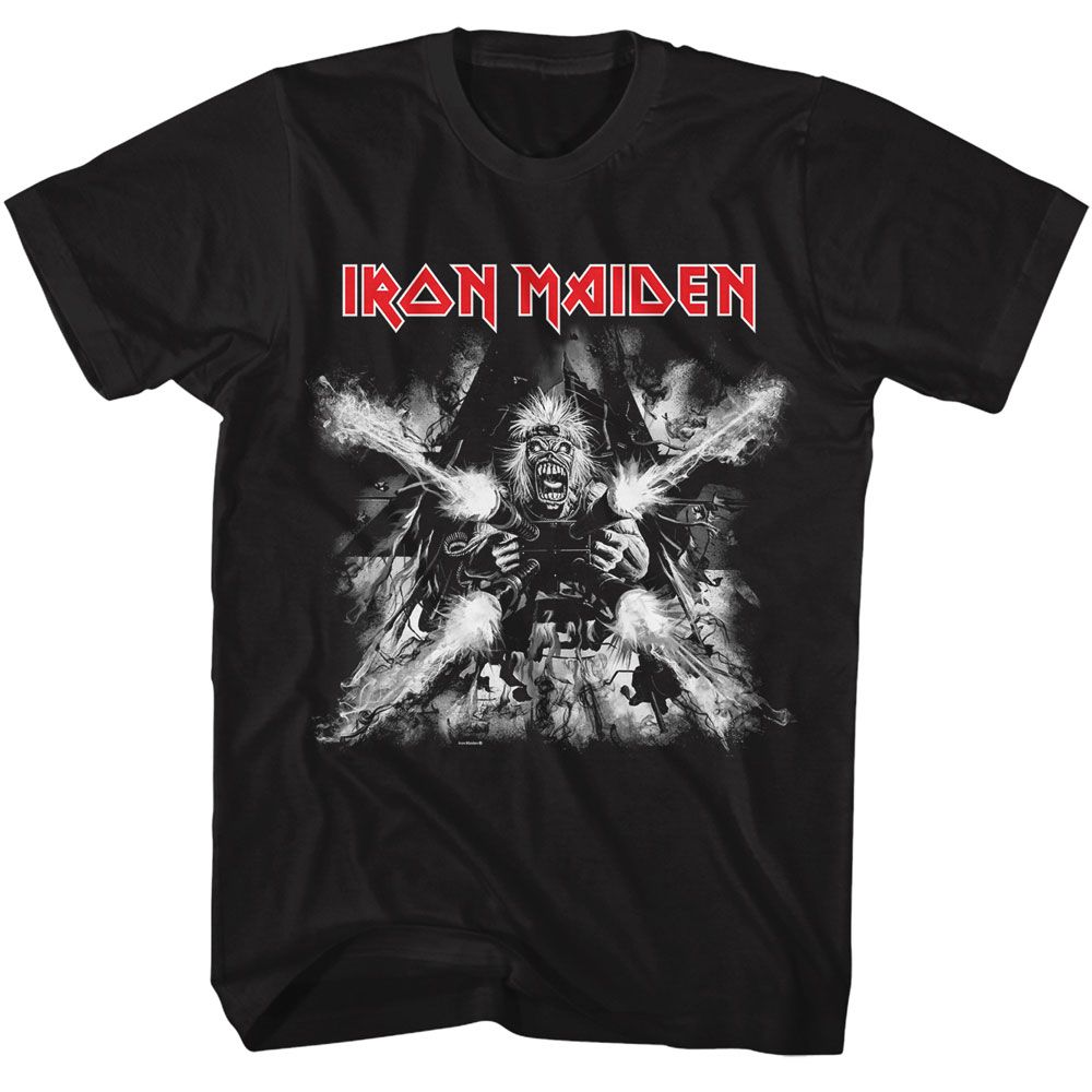 Black Iron Maiden t-shirt featuring Iron Maiden Tailgunner design