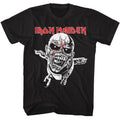 Black Iron Maiden t-shirt featuring Iron Maiden Piece Of Mind 1983 album design