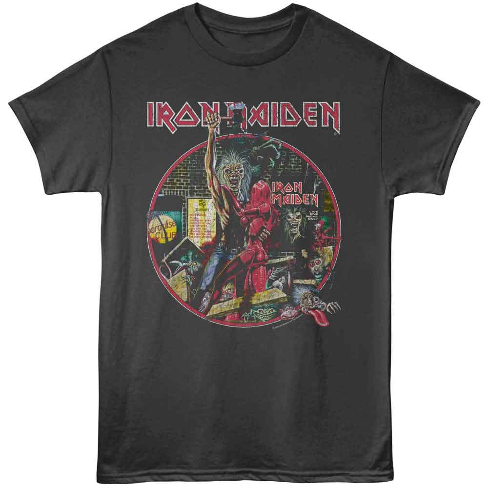 Smoke gray Iron Maiden t-shirt featuring Iron Maiden Bring Your Daughter design