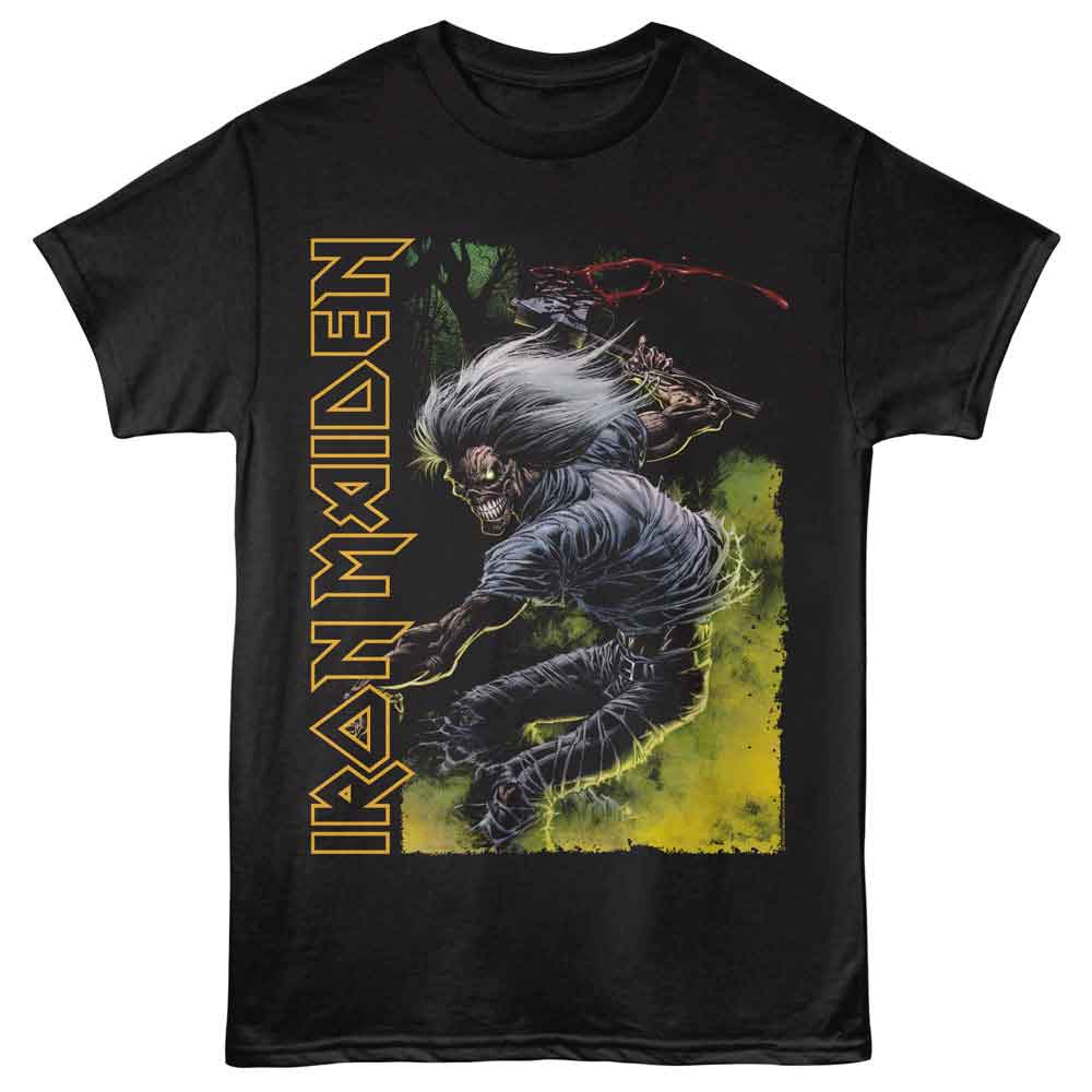 Black Iron Maiden t-shirt featuring Iron Maiden Axe Slash design