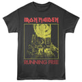Smoke gray Iron Maiden t-shirt featuring Iron Maiden Running Free design