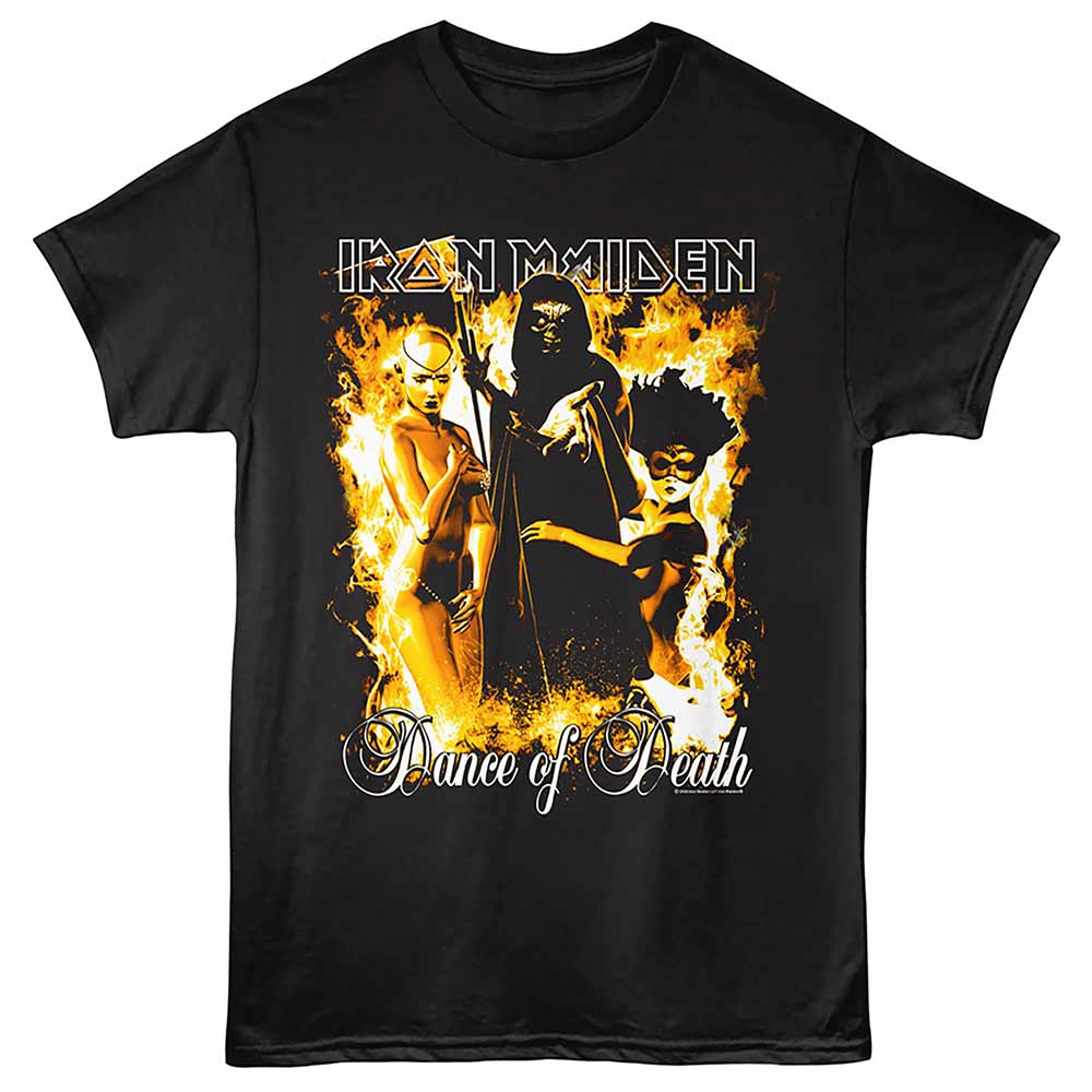 Black Iron Maiden t-shirt featuring a Dance of Death design