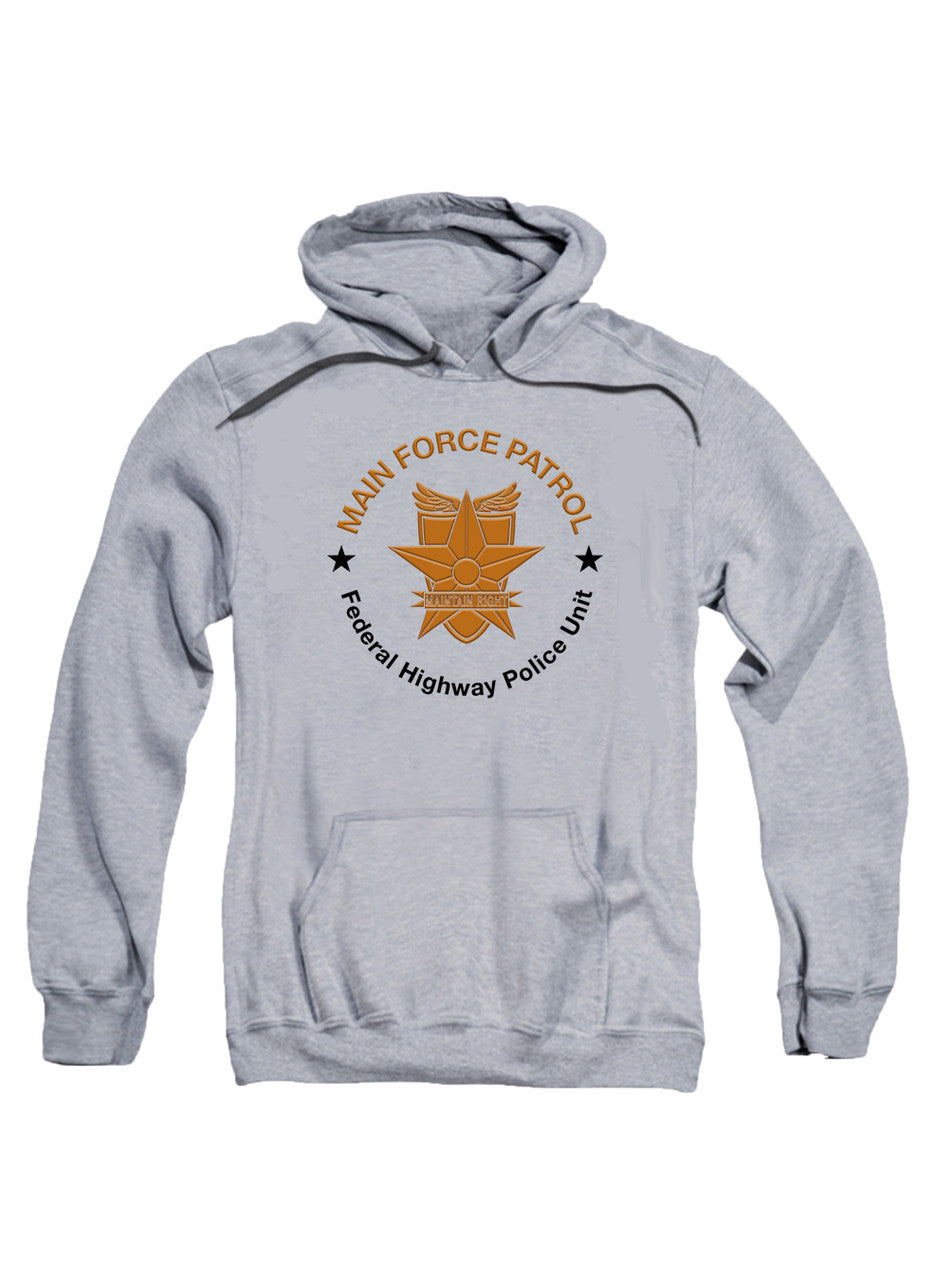 Gray Main Force Patrol Metallic Logo Hoodie