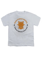 White Main Force Patrol Metallic Logo Youth/Toddler T-Shirt