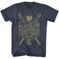 Navy heather Major League t-shirt featuring Major League Athletics Est 1989 design