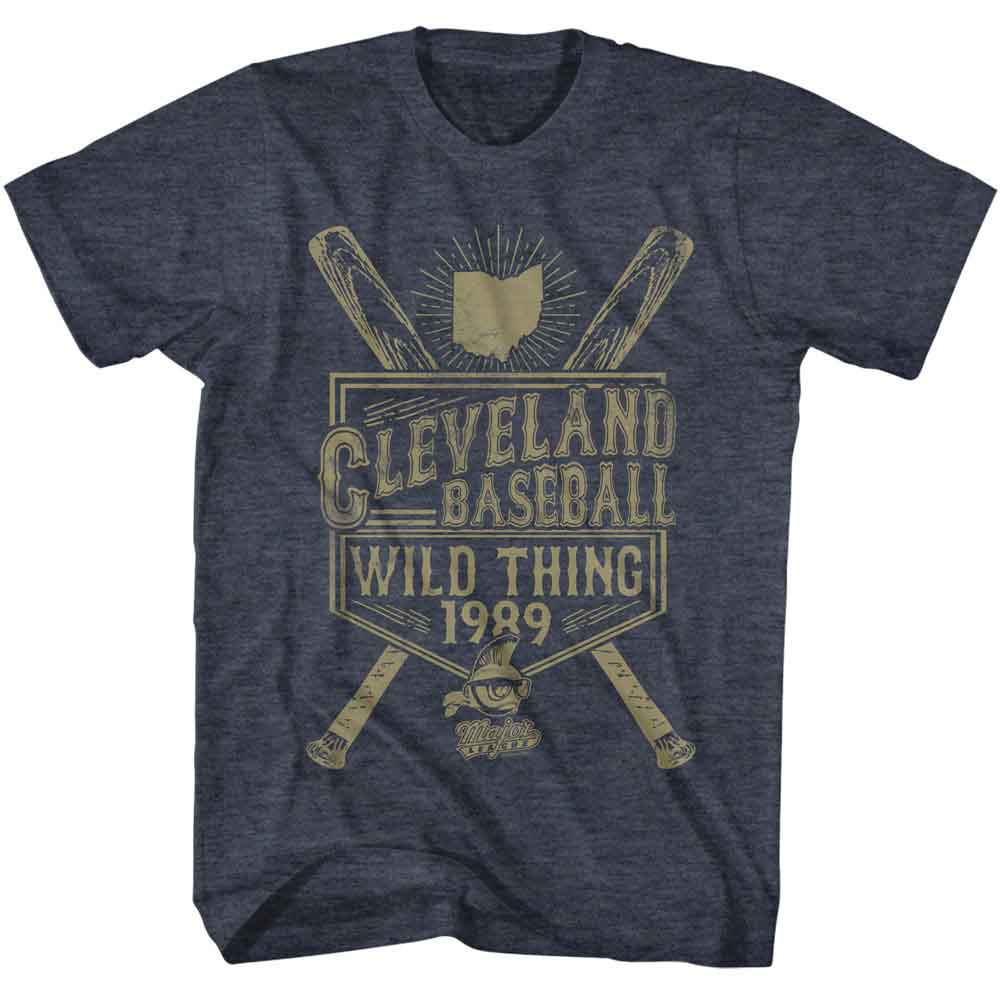 Navy heather Major League t-shirt featuring Major League Athletics Est 1989 design