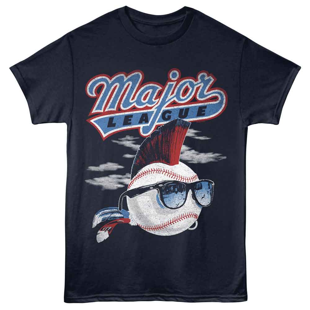 Navy Major League t-shirt featuring Major League Baseball design