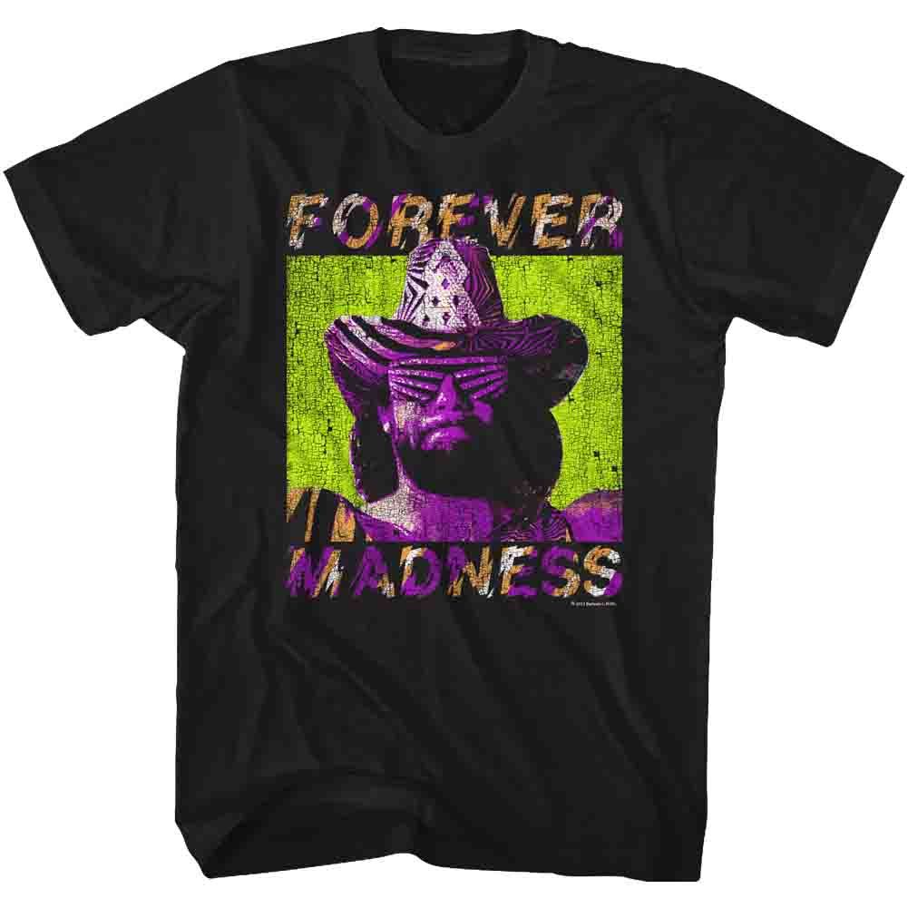 Black Macho Man t-shirt featuring Macho Man Forever design