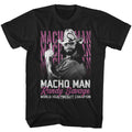 Black Macho Man t-shirt featuring Macho Man Heavyweight Champ design