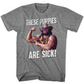 Graphite heather Macho Man t-shirt featuring Macho Man These Puppies design