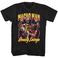 Black Macho Man t-shirt featuring Macho Men design