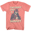 Coral silk Macho Man t-shirt featuring Macho Man Funky design