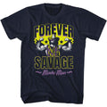 Navy Macho Man t-shirt featuring Macho Man Forever Savage design