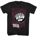 Black Macho Man t-shirt featuring Macho Man Funky Text design