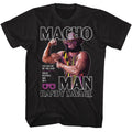 Black Macho Man t-shirt featuring Macho Man Flex design