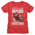Macho Man Ladies T-Shirt - Very Macho Christmas