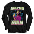 Macho Man Long Sleeve T-Shirt - Three Photos Collage