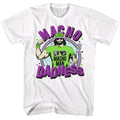 White Macho Man t-shirt featuring Macho Man Dadness design