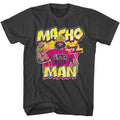 Smoke gray Macho Man t-shirt featuring Macho Man Randy Savage design