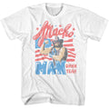 White Macho Man t-shirt featuring Macho Man Stars And Stripes design