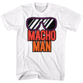 White Macho Man t-shirt featuring Macho Man More Macho design