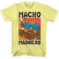 Yellow heather Macho Man t-shirt featuring Macho Man Wild Life design