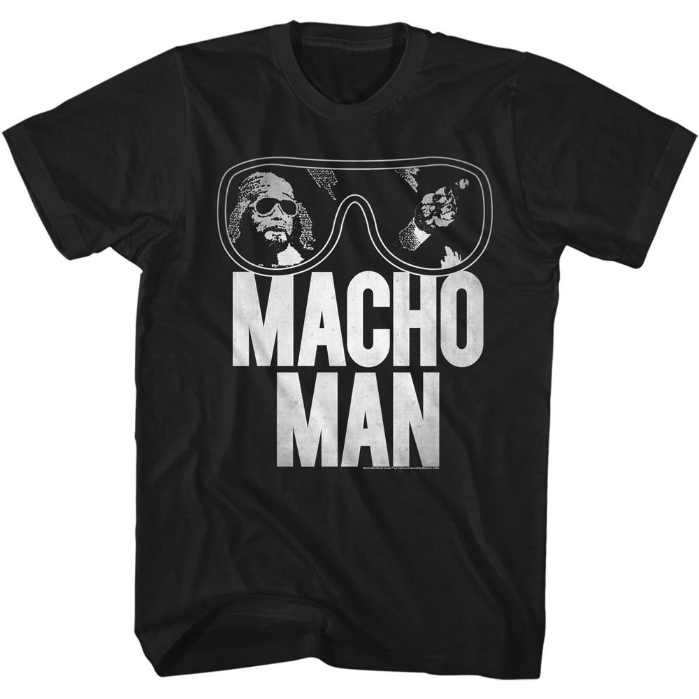 Black Macho Man t-shirt featuring Macho Man Redo design
