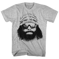 Gray heather Macho Man t-shirt featuring Macho Man Face design