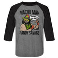 Macho Man 3/4 Raglan - Macho