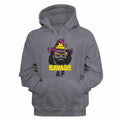 Gunmetal heather Macho Man pullover hoodie featuring a Savage AF design