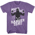 Purple heather Macho Man t-shirt featuring Macho Man Danger Zone design