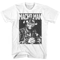 White Macho Man t-shirt featuring Macho Man Machoman design