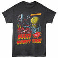 Black heather Mars Attacks! t-shirt featuring a Mars Wants You design