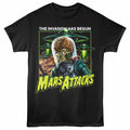 Black Mars Attacks! t-shirt featuring a The Invasion Has Begun design
