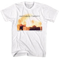 White Matchbox Twenty t-shirt featuring Matchbox Twenty Where The Light Goes 2023 album design