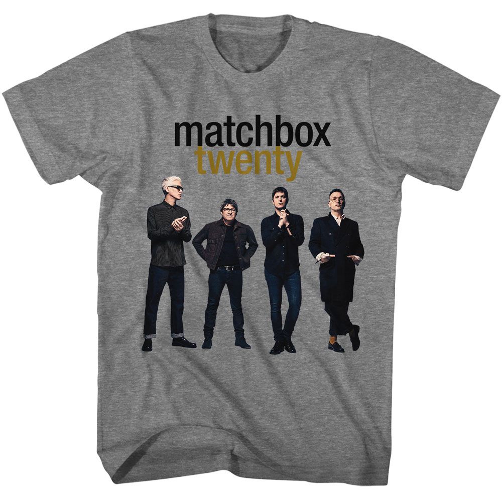 Graphite heather Matchbox Twenty t-shirt featuring Matchbox 20 Band Members design