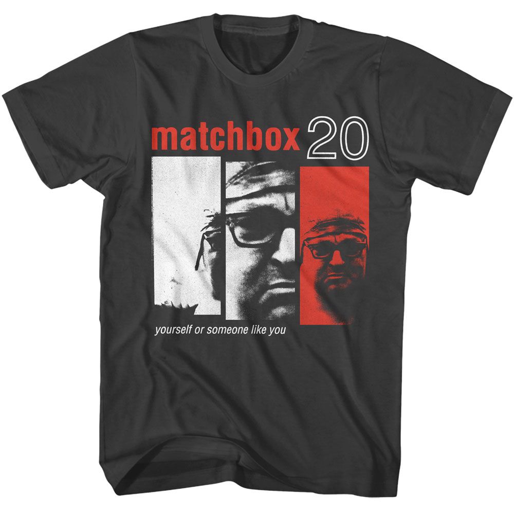 Smoke gray Matchbox Twenty t-shirt featuring Matchbox 20 Yourself Or Someone Like You 1996 album design