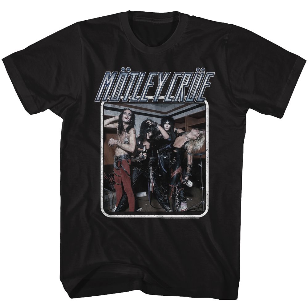 Black Mötley Crüe t-shirt featuring Mötley Crüe Uncrued design