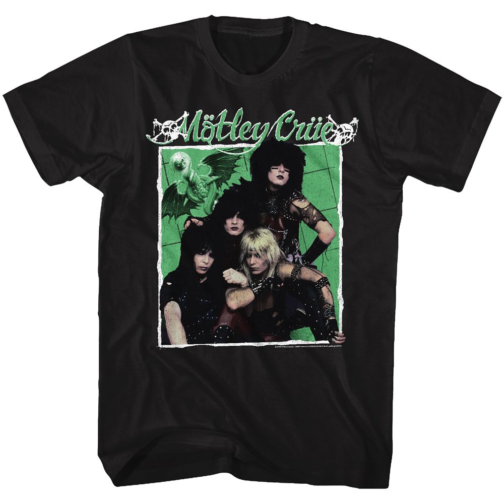 Black Mötley Crüe t-shirt featuring Mötley Crüe The Boys design