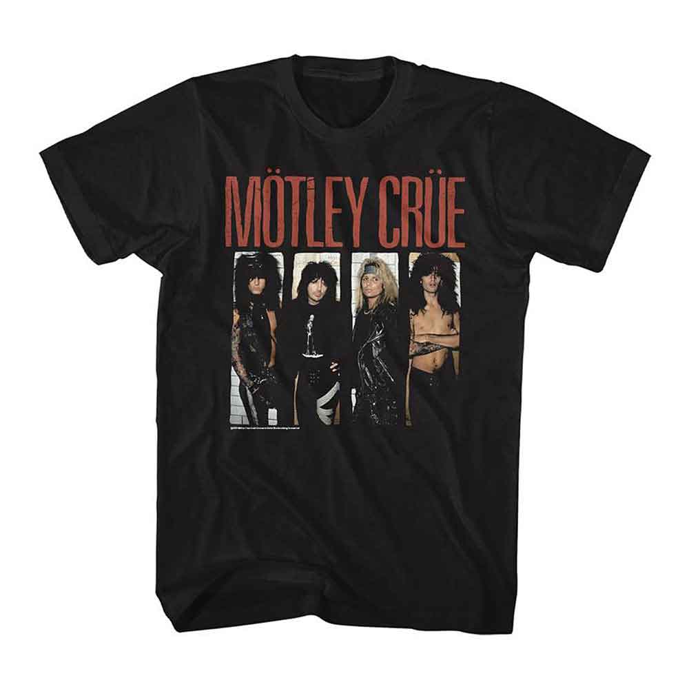Black Mötley Crüe t-shirt featuring Mötley Crüe Smokin' In The Boys Room design