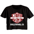 Mötley Crüe Ladies Crop Top - Crüe Sign