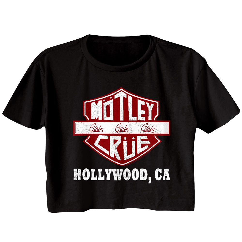 Mötley Crüe Ladies Crop Top - Crüe Sign