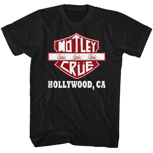 Black Mötley Crüe t-shirt featuring the Crüe Sign design