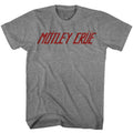 Graphite heather Mötley Crüe t-shirt featuring Mötley Crüe Logo design