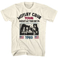 Natural Mötley Crüe t-shirt featuring Mötley Crüe Shout At The Devil 1983 design