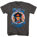 Smoke gray Mötley Crüe t-shirt featuring Mötley Crüe Legs design